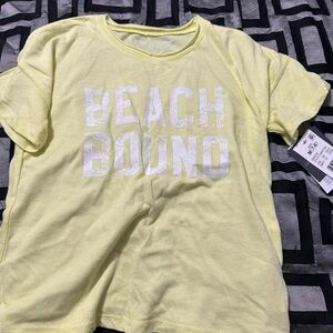 Beach Bound Yellow Kids T-Shirt